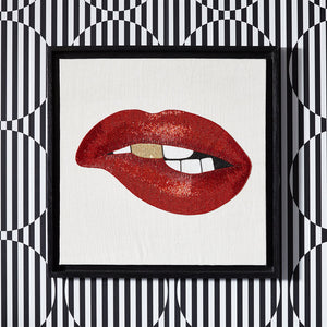   Red Lips Beaded Art | Oroa.com