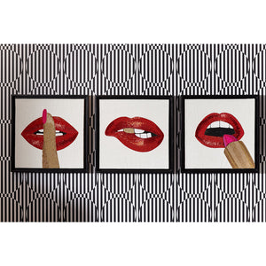   Red Lips Beaded Art | Oroa.com