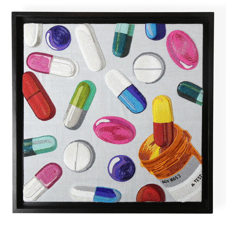   Multicolored Pills Beaded Art | Oroa.com