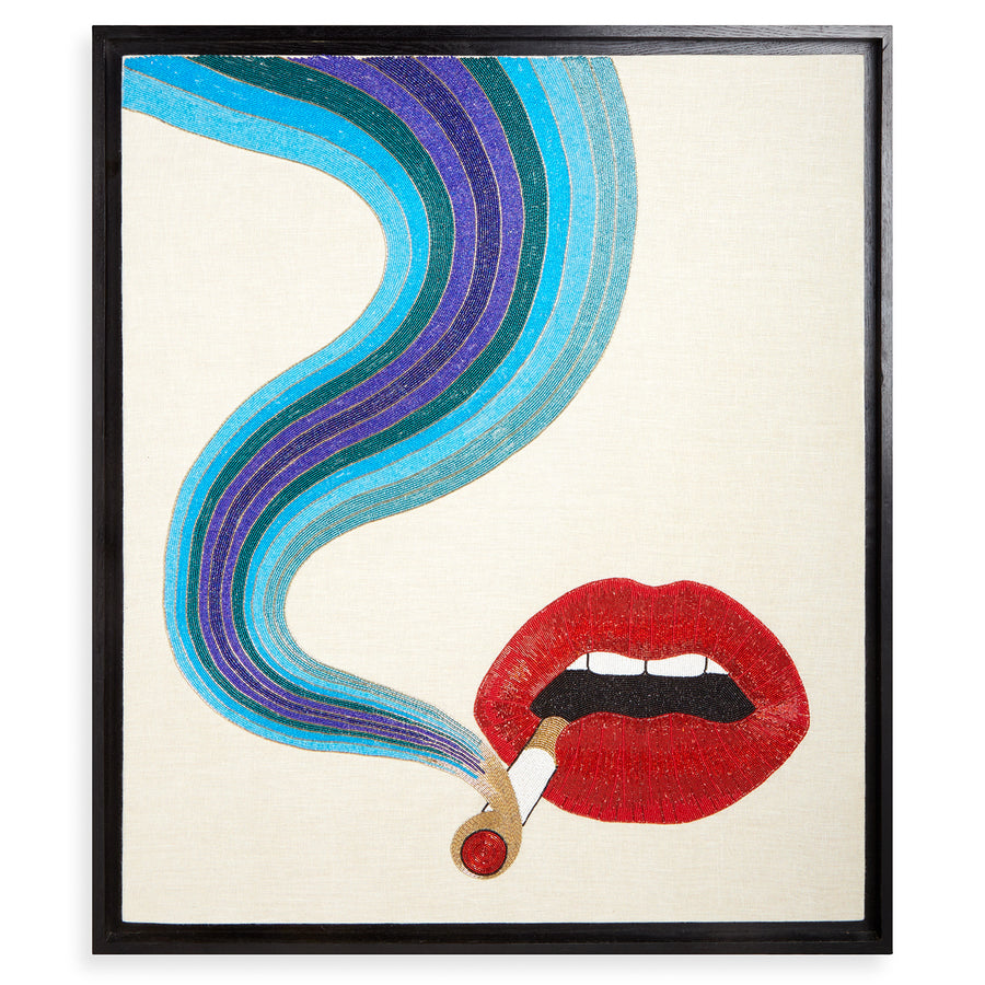   Smolder Beaded Smokestack Lips Beaded Art | Oroa.com