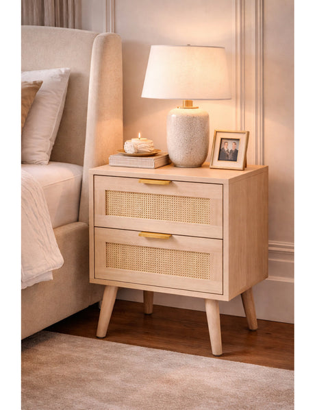   Modern European furniture - Oak 2 Drawer End Table - www.oroa.com | Oroa.com