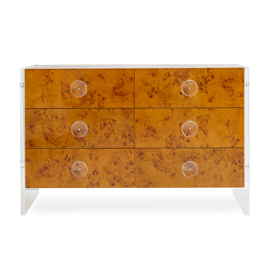   Mappa Wood 6-Drawer Dresser | Oroa.com