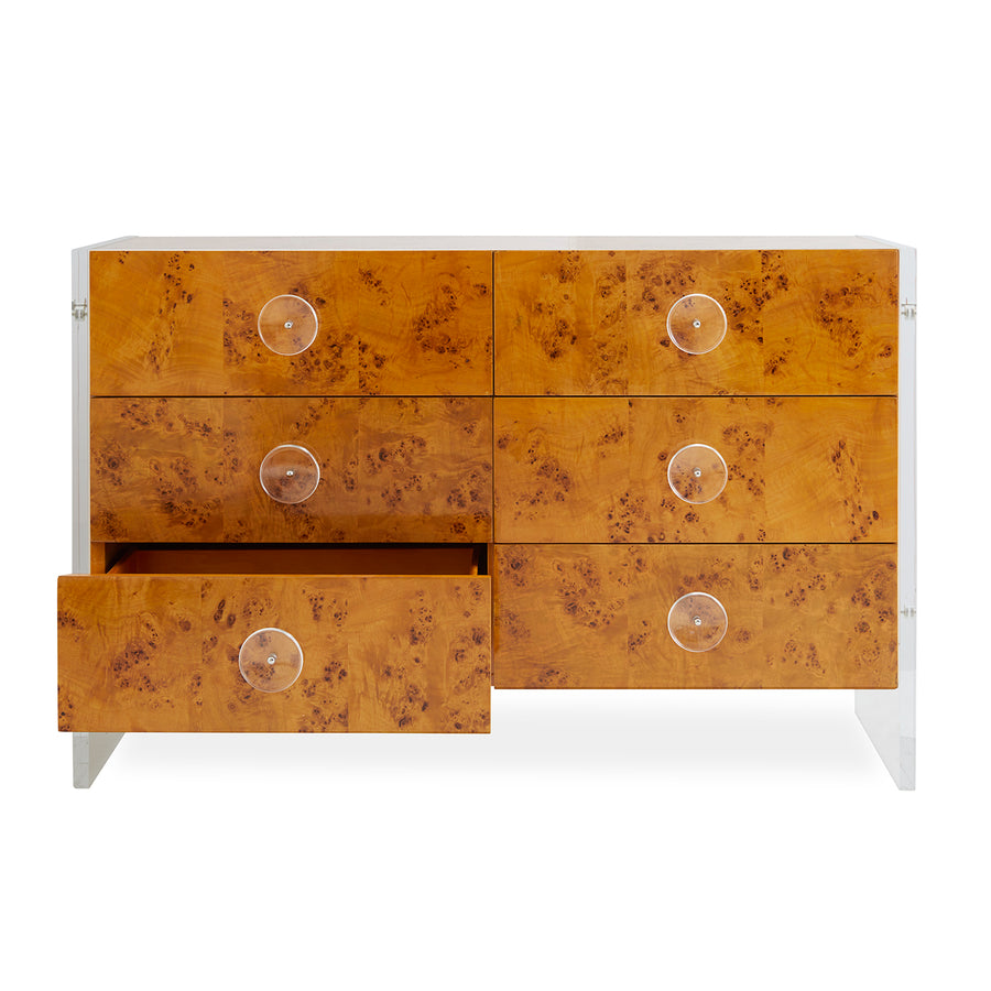   Mappa Wood 6-Drawer Dresser | Oroa.com