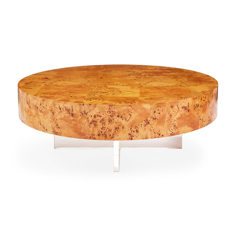   Round Mappa Wood Cocktail Table | Oroa.com