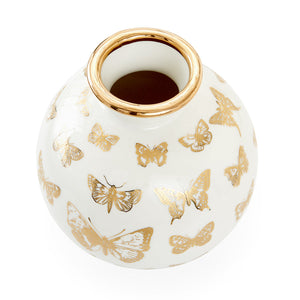   Gold Butterfly Porcelain Vase | Oroa.com