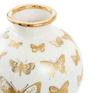   Gold Butterfly Porcelain Vase | Oroa.com