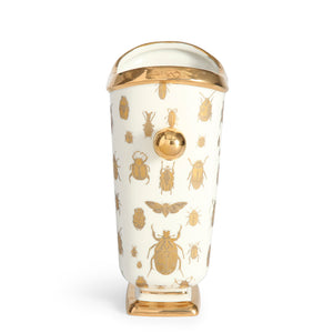   Gold Silhouettes Porcelain Vase | Oroa.com