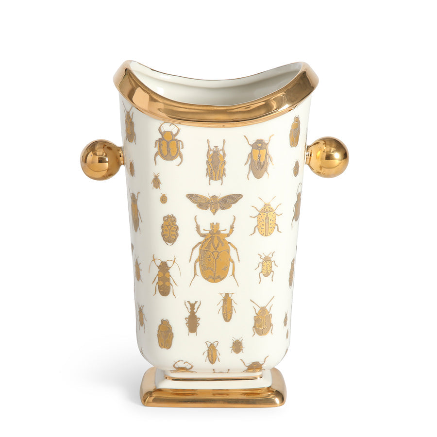   Gold Silhouettes Porcelain Vase | Oroa.com