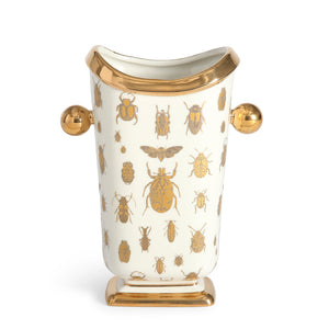   Gold Silhouettes Porcelain Vase | Oroa.com