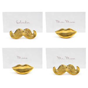   Gold Place Card Holder Set (4) | Oroa.com