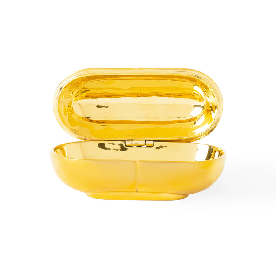   Solid Brass Pill Box | Oroa.com