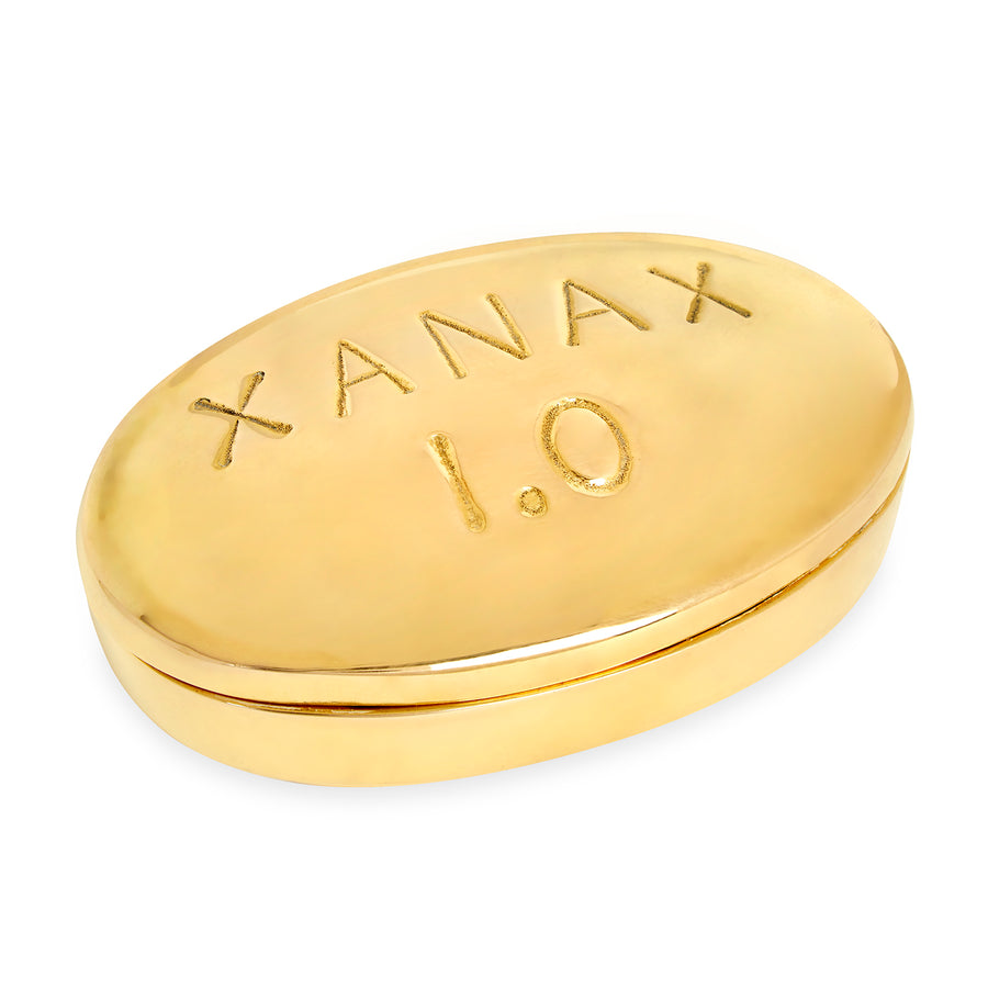   Oval Brass Pill Box | Oroa.com