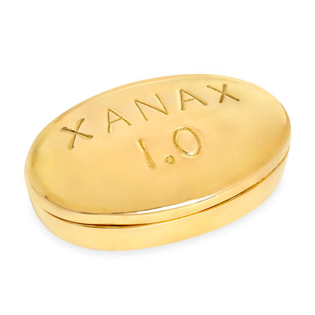  Oval Brass Pill Box | Oroa.com