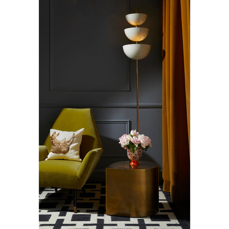   Antique Brass End Table | Oroa.com