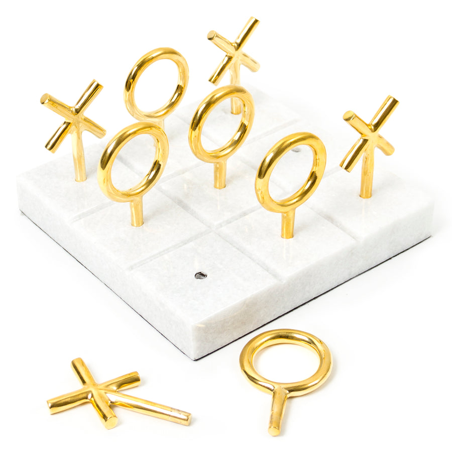   Marble Base Tic-Tac-Toe Set | Oroa.com