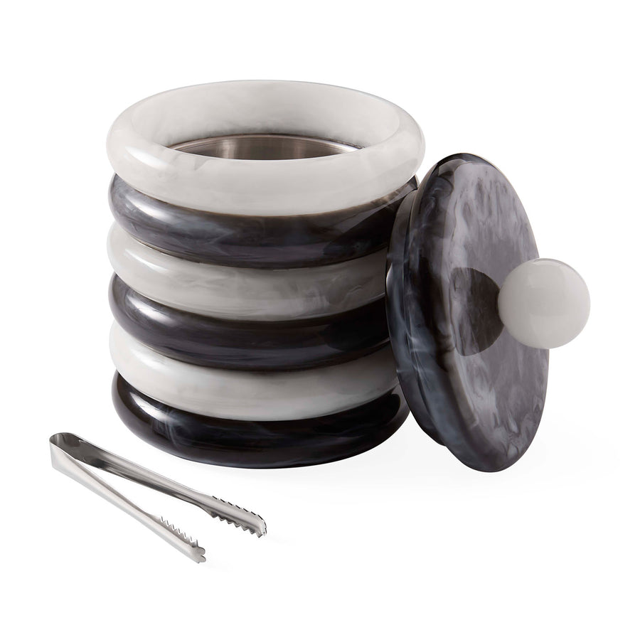   Black & White Ice Bucket | Oroa.com