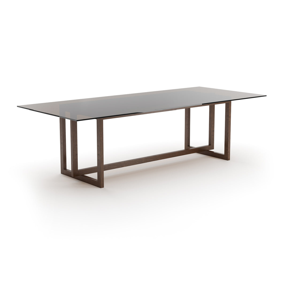   Smoked Bronze Glass Dining Table | Oroa.com