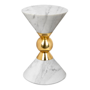   Conical Marble Accent Table | Oroa.com