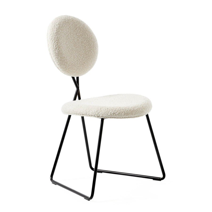   Crisscross Black Steel Dining Chair | Oroa.com