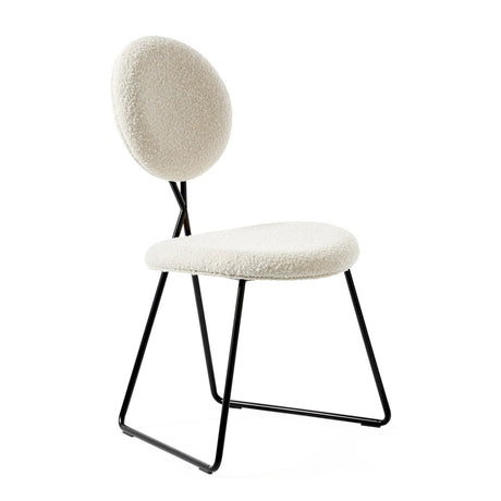   Crisscross Black Steel Dining Chair | Oroa.com
