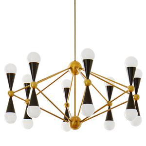   Antique Brass 16-Light Chandelier | Oroa.com