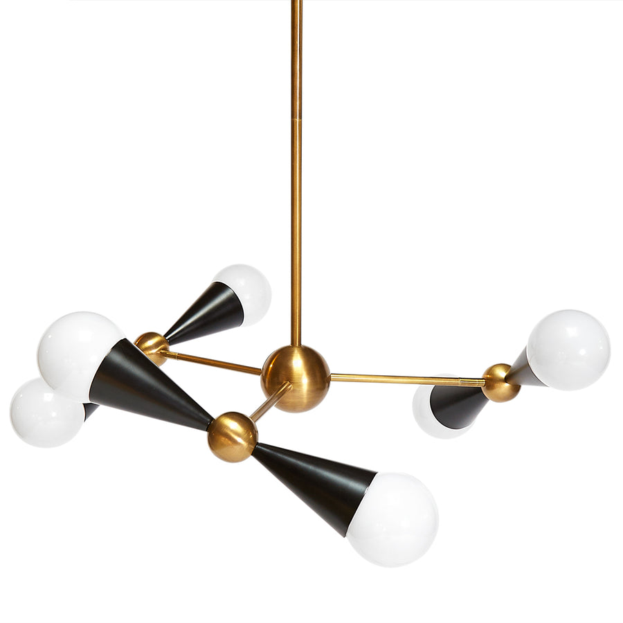   Antique Brass 6-Light Chandelier | Oroa.com