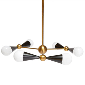   Antique Brass 6-Light Chandelier | Oroa.com