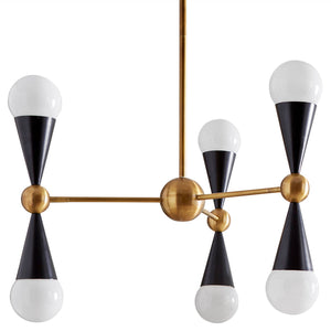   Antique Brass 6-Light Chandelier | Oroa.com