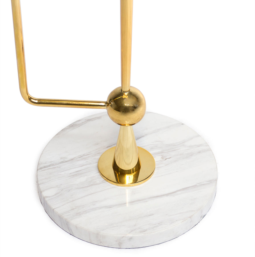   White Linen Shade Floor Lamp | Oroa.com