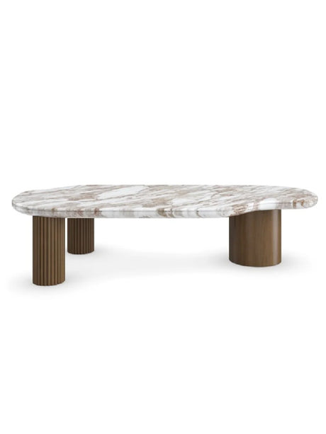   Marble coffee table with bronze legs - caracole - www.oroa.com | Oroa.com