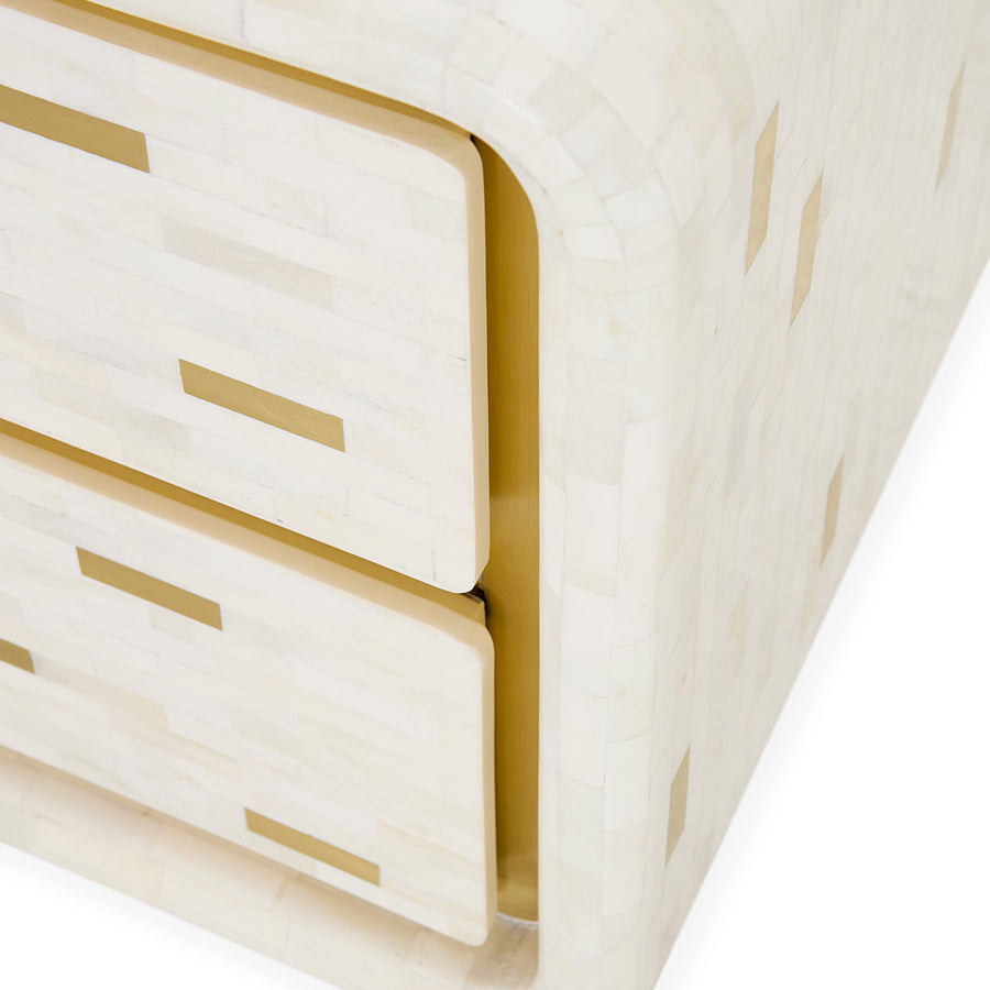   2-Drawer Brick End Table | Oroa.com
