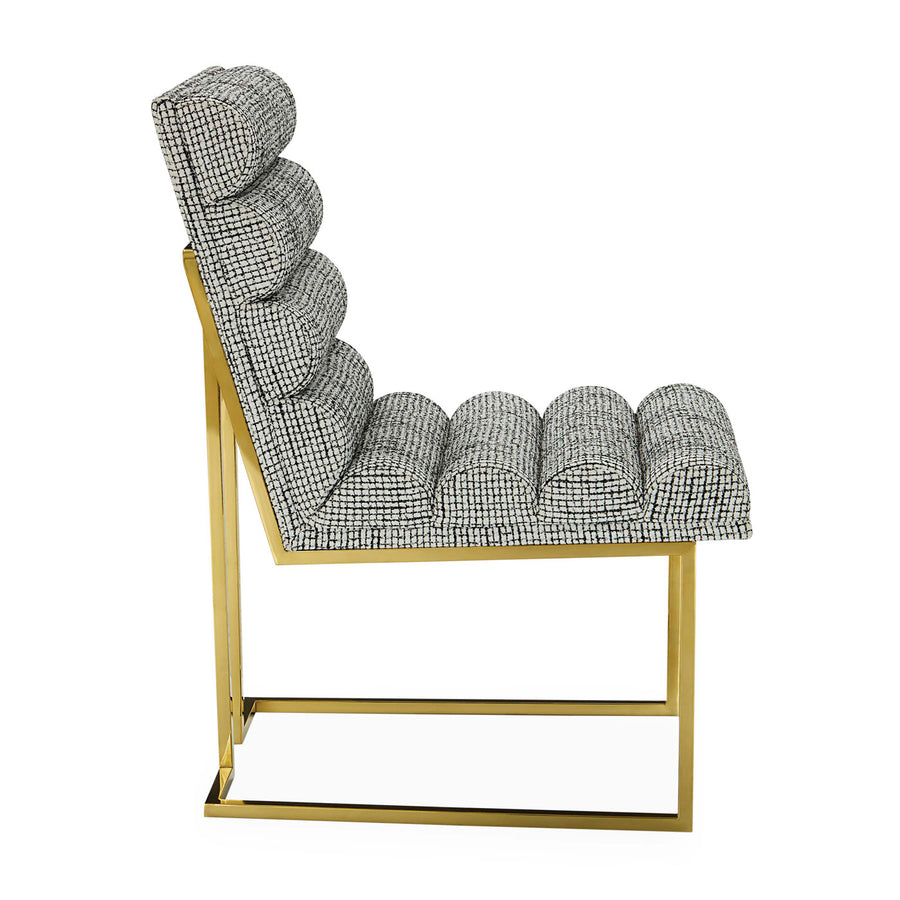   Polished Brass Framed Dining Chair | Oroa.com