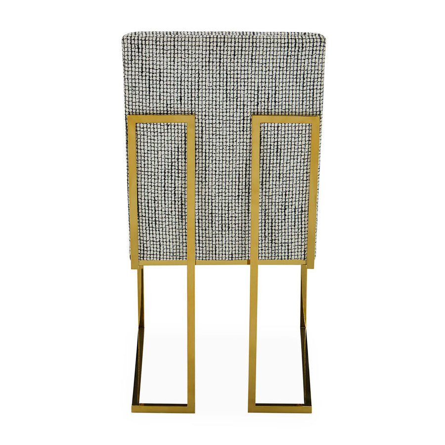   Polished Brass Framed Dining Chair | Oroa.com