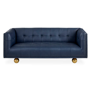   Brass Ball Feet Tufted Sofa | Oroa.com