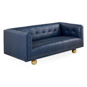   Brass Ball Feet Tufted Sofa | Oroa.com