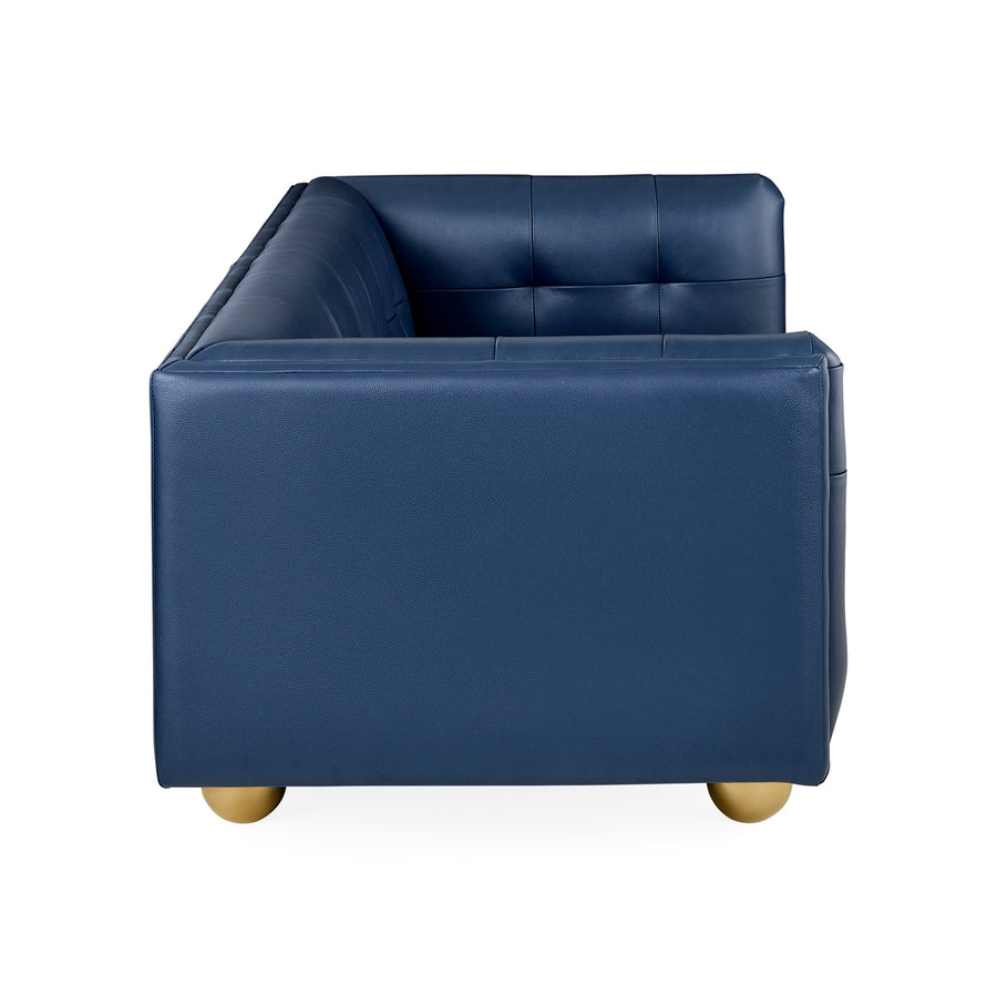   Brass Ball Feet Tufted Sofa | Oroa.com