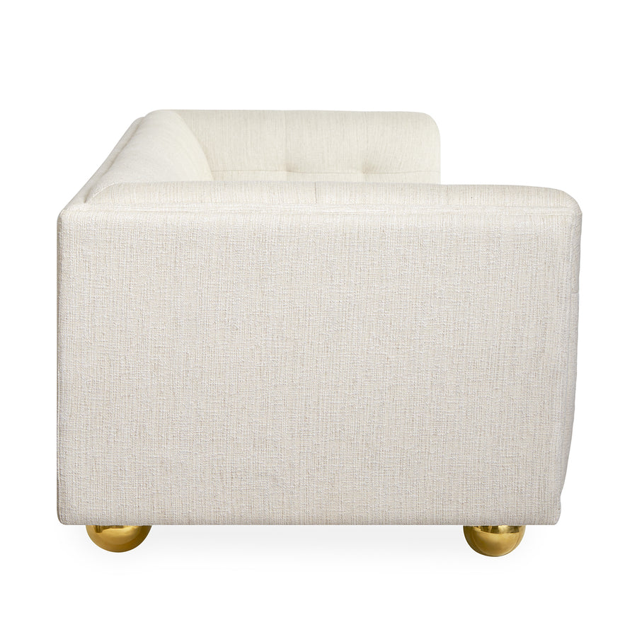   Tufted White Sofa | Oroa.com