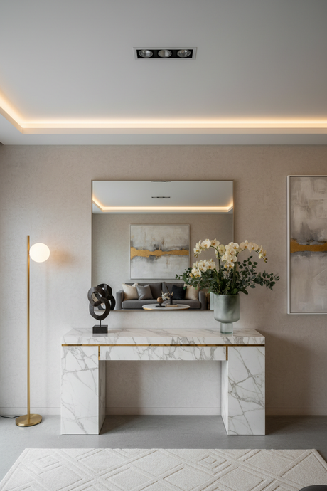   console table in modern luxury interior, portrait | Oroa.com