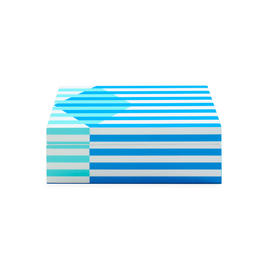   Multicolored Stripes Lacquer Box S | Oroa.com