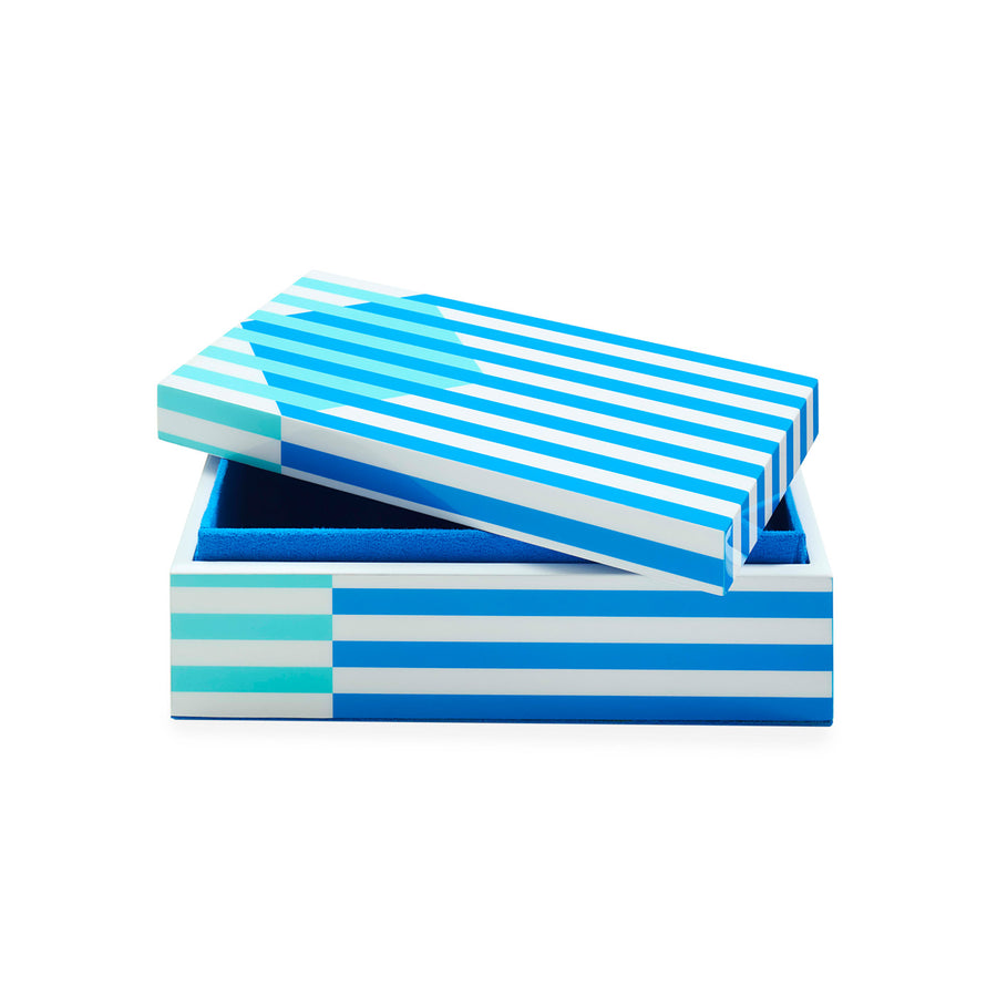   Multicolored Stripes Lacquer Box S | Oroa.com