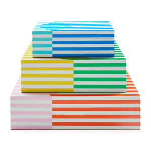   Multicolored Stripes Lacquer Box S | Oroa.com