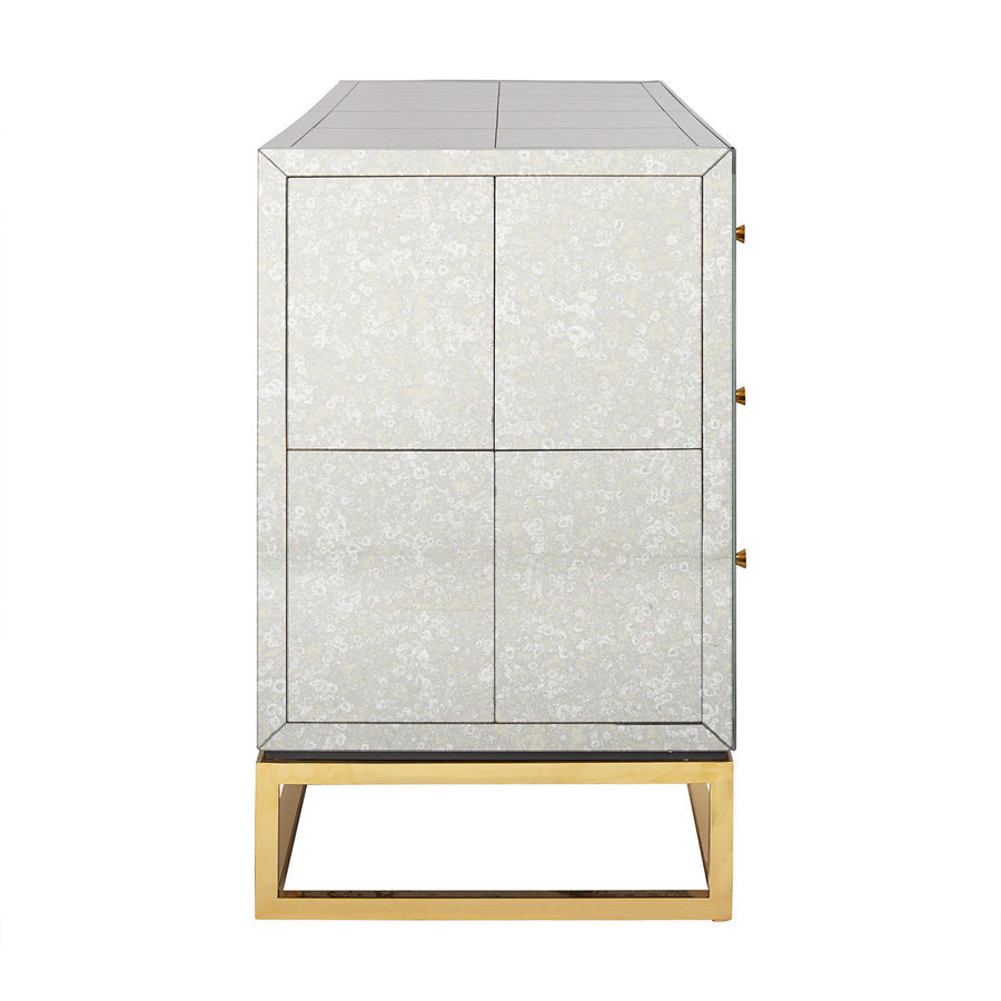  Antique Mirror 6-Drawer Dresser | Oroa.com