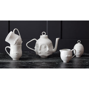   White Porcelain Face Teapot | Oroa.com