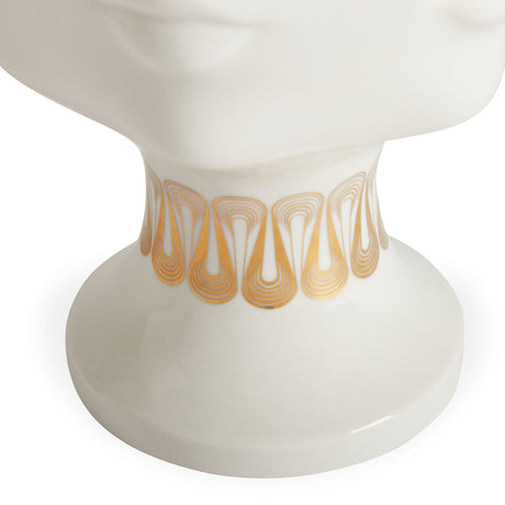   Gilded Porcelain Face Urn | Oroa.com