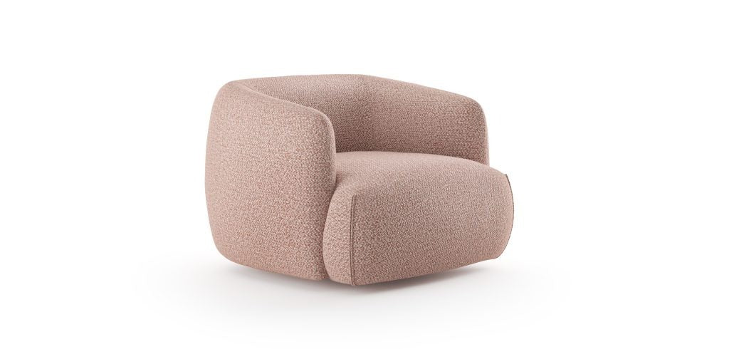   Upholstered Barrel Armchair | Oroa.com