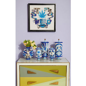   Eye Motif Porcelain Vase | Oroa.com