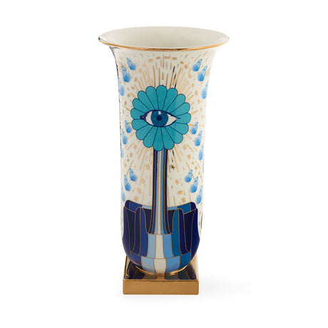   Printed Porcelain Tall Flared Vase | Oroa.com