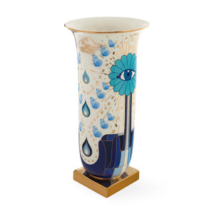   Printed Porcelain Tall Flared Vase | Oroa.com
