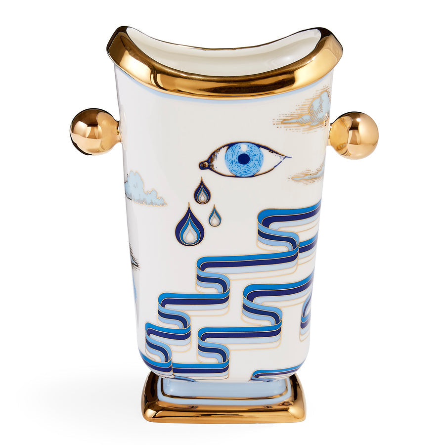   Gilded Porcelain Tall Vase | Oroa.com
