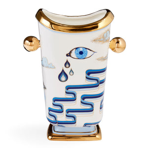   Gilded Porcelain Tall Vase | Oroa.com